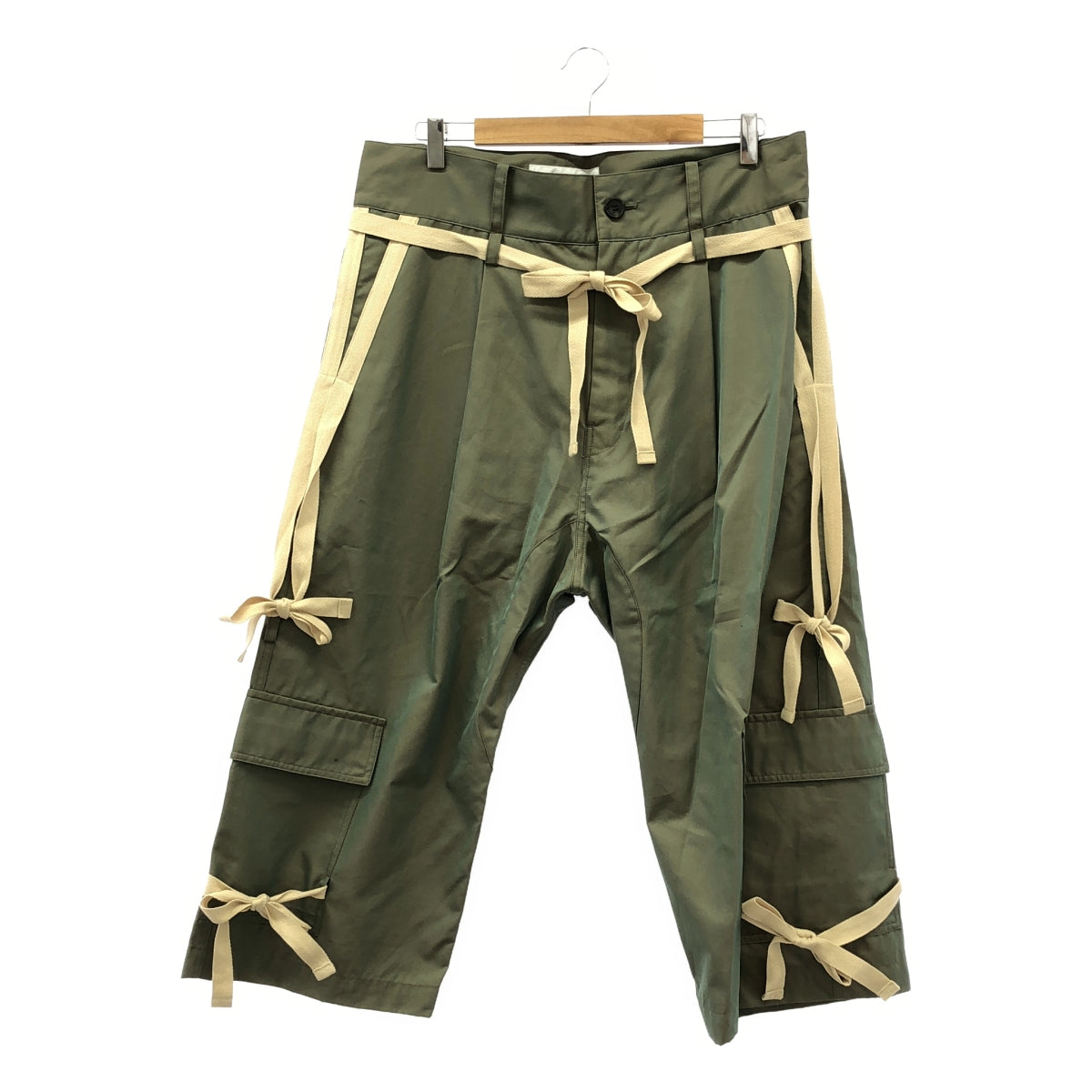 [New] prasthana / Prasthana | Hang strings cargo trousers / Pants | M | Khaki | Men's