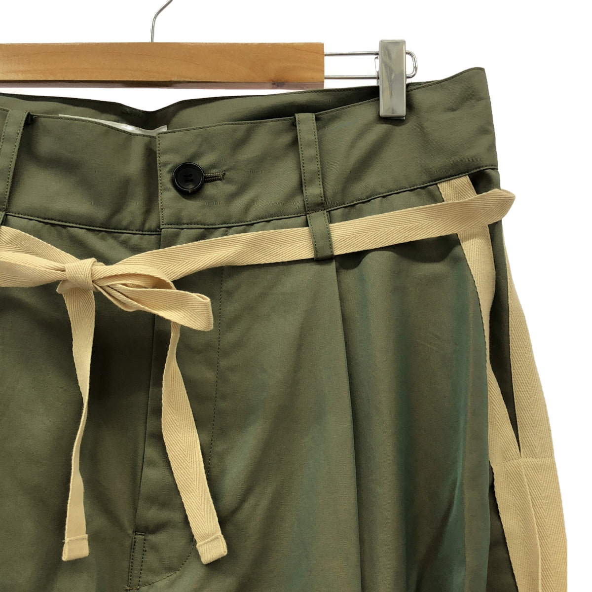 [New] prasthana / Prasthana | Hang strings cargo trousers / Pants | M | Khaki | Men's