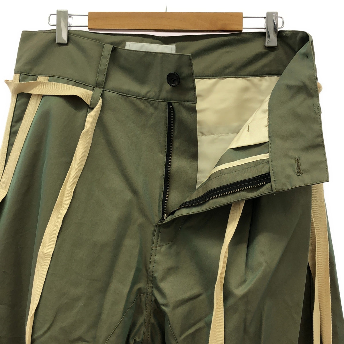 [New] prasthana / Prasthana | Hang strings cargo trousers / Pants | M | Khaki | Men's