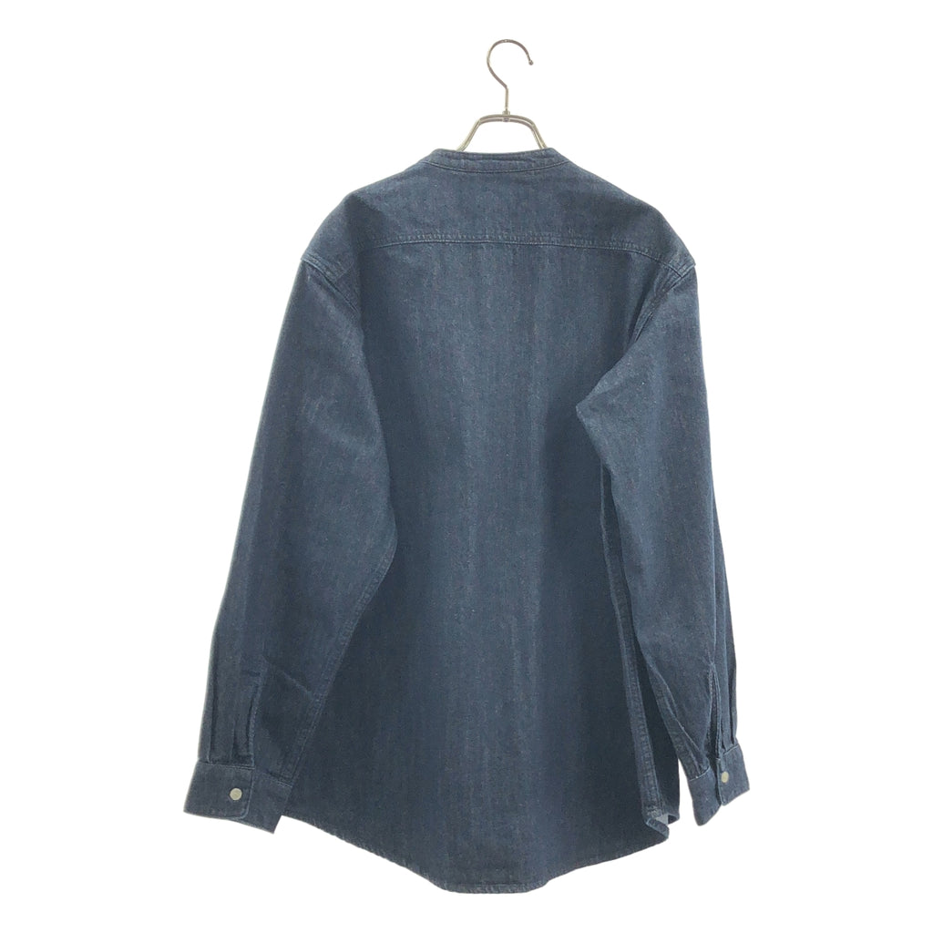 URBAN RESEARCH DOORS / アーバンリサーチドアーズ | デニムバンドカラーシャツ | L | メンズ