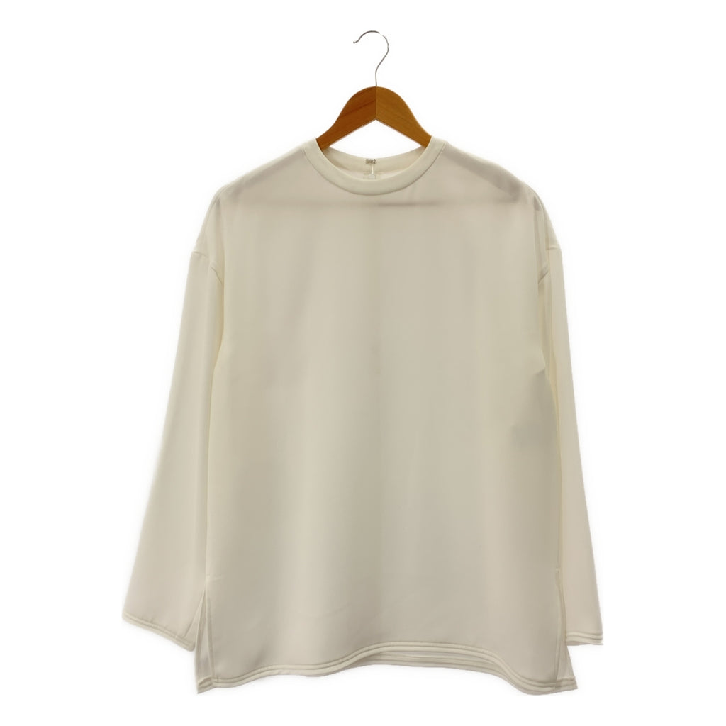 【미품】 ENFOLD / 엔폴드 | 2025SS | COLLAR PARTS PULLOVER 컬러 파트 풀오버 롱 슬리브 컷소우 |