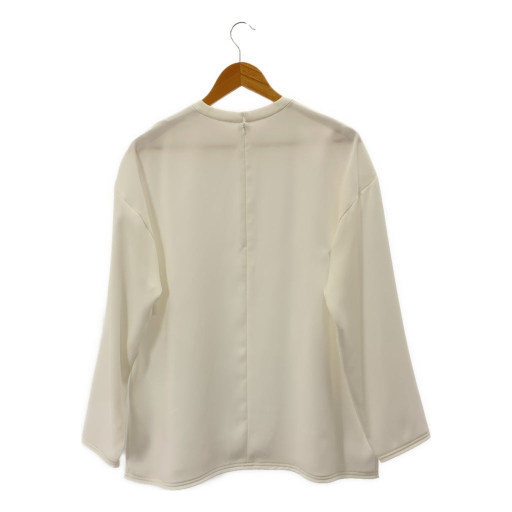 【미품】 ENFOLD / 엔폴드 | 2025SS | COLLAR PARTS PULLOVER 컬러 파트 풀오버 롱 슬리브 컷소우 |