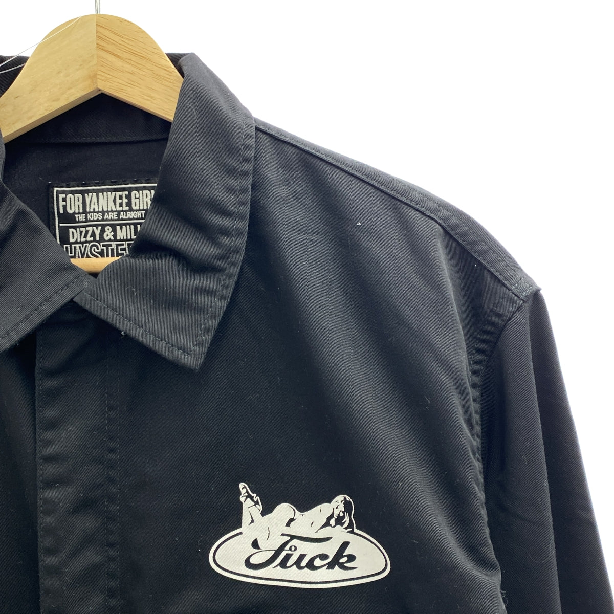 [狀況極佳] HYSTERIC GLAMOUR | HYSTERIC MOTOR 連身褲 | L碼 | 黑色 | 男款