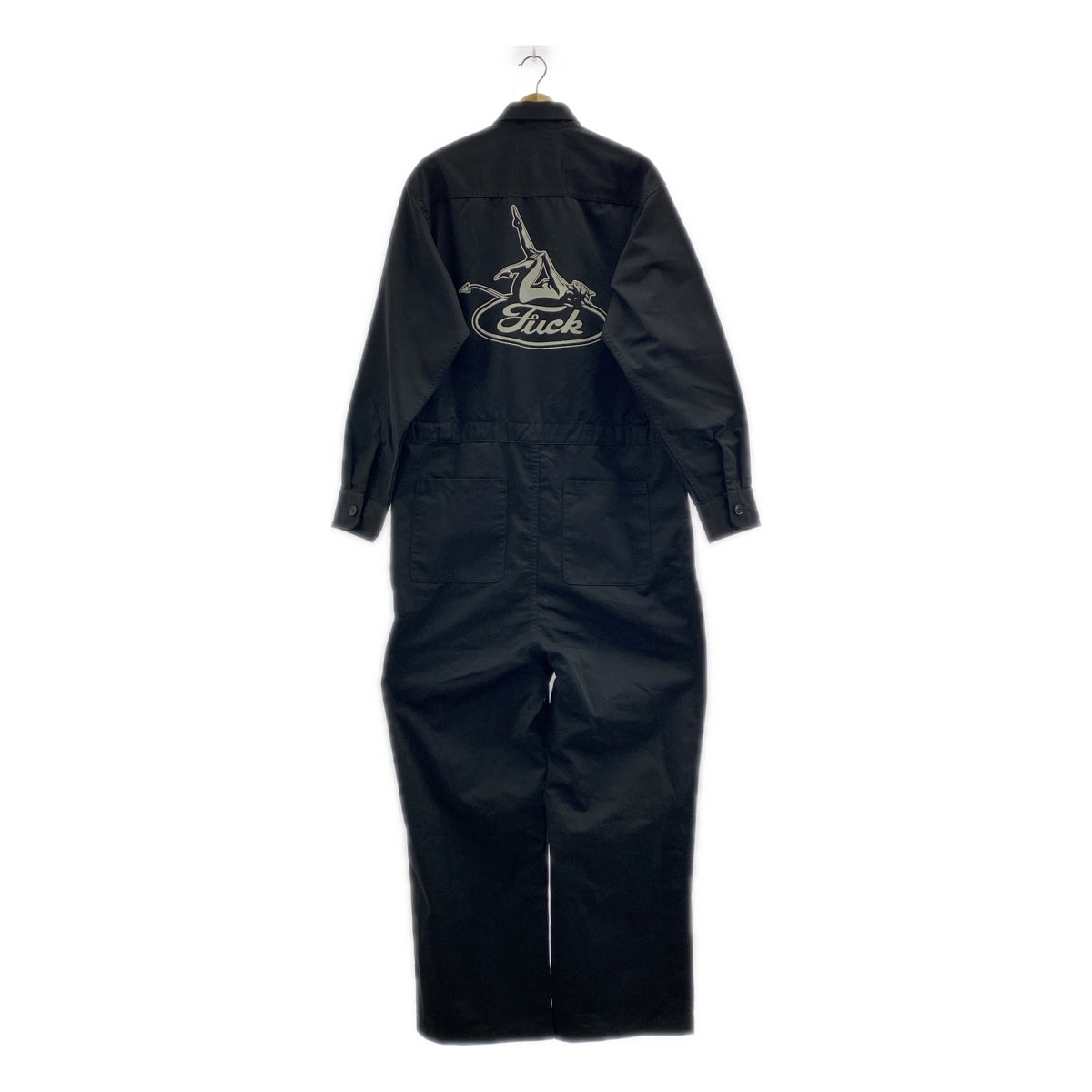 [狀況極佳] HYSTERIC GLAMOUR | HYSTERIC MOTOR 連身褲 | L碼 | 黑色 | 男款