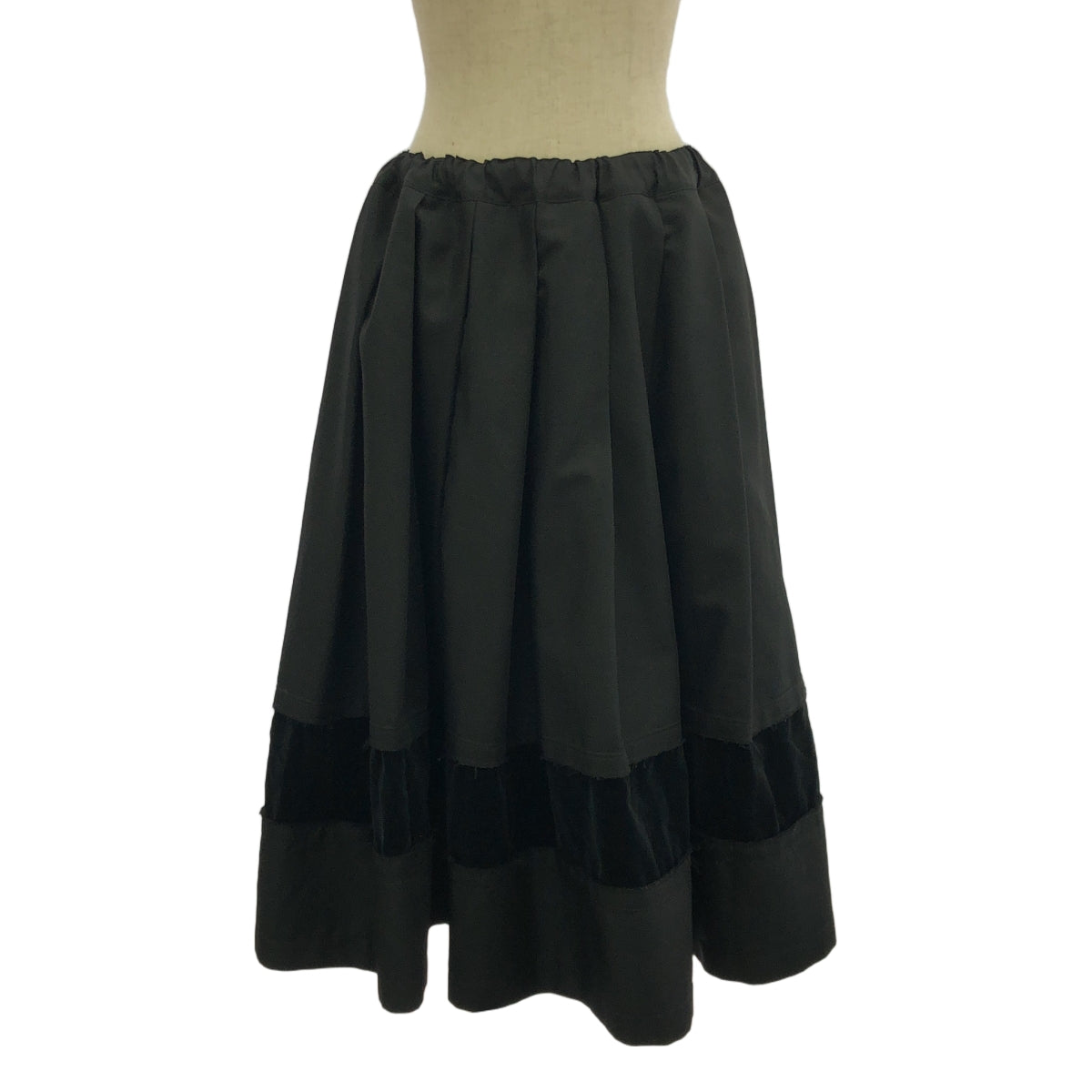 COMME des GARCONS COMME des GARCONS / 콤콤 | 2020AW | 벨루어 재단 플레어 이지 스커트 | S | 여성
