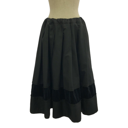 COMME des GARCONS COMME des GARCONS / 콤콤 | 2020AW | 벨루어 재단 플레어 이지 스커트 | S | 여성