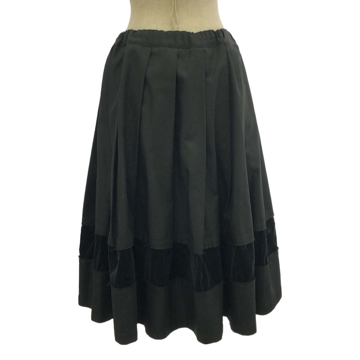 COMME des GARCONS COMME des GARCONS / 콤콤 | 2020AW | 벨루어 재단 플레어 이지 스커트 | S | 여성