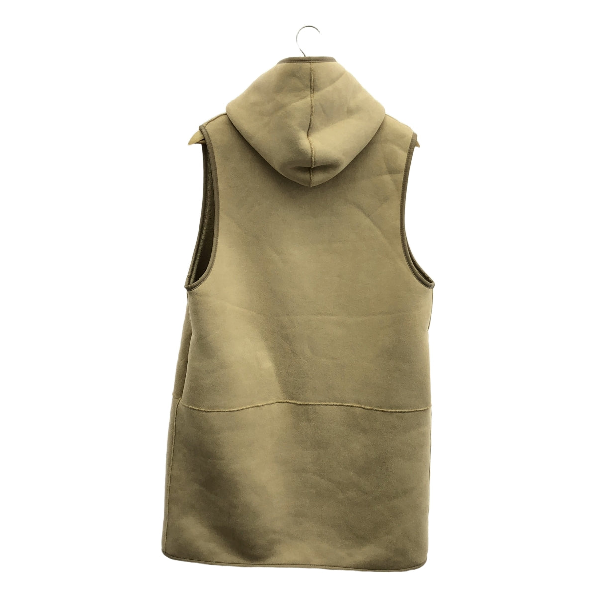 Whim Gazette | 2024AW | THE PAUSE 蟒蛇紋連帽長馬甲 | F | 淺米色 | 女款