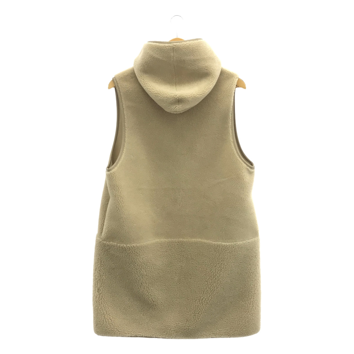 Whim Gazette | 2024AW | THE PAUSE 蟒蛇紋連帽長馬甲 | F | 淺米色 | 女款