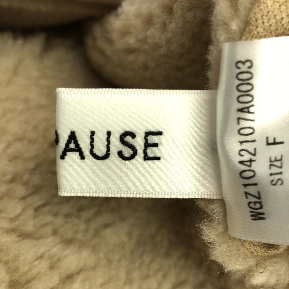 Whim Gazette | 2024AW | THE PAUSE 蟒蛇紋連帽長馬甲 | F | 淺米色 | 女款