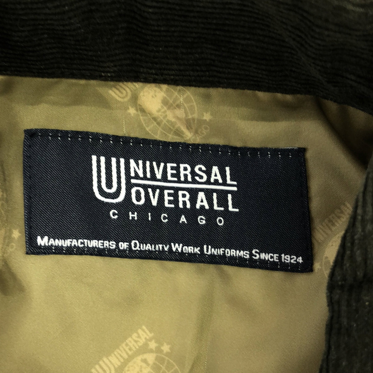 【美品】  UNIVERSAL OVERALL / ユニバーサルオーバーオール | 襟コーデュロイ キルティングジャケット | S | カーキ | メンズ