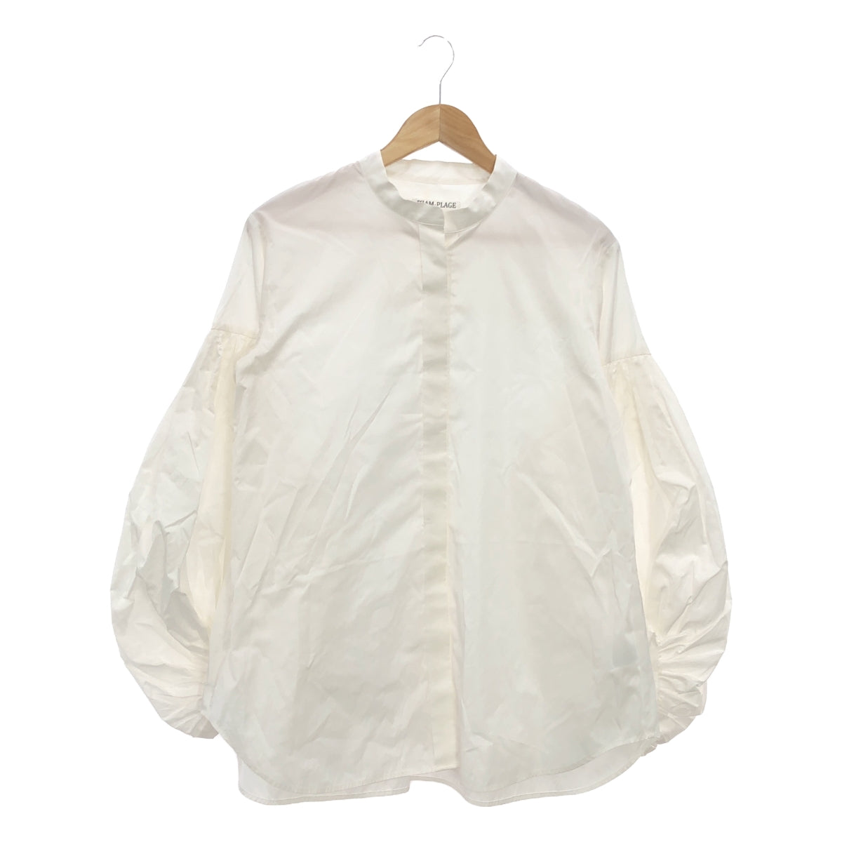 Plage / Plage | 2023AW | R'IAM Taffeta Volume Shirt | F | White | Women's