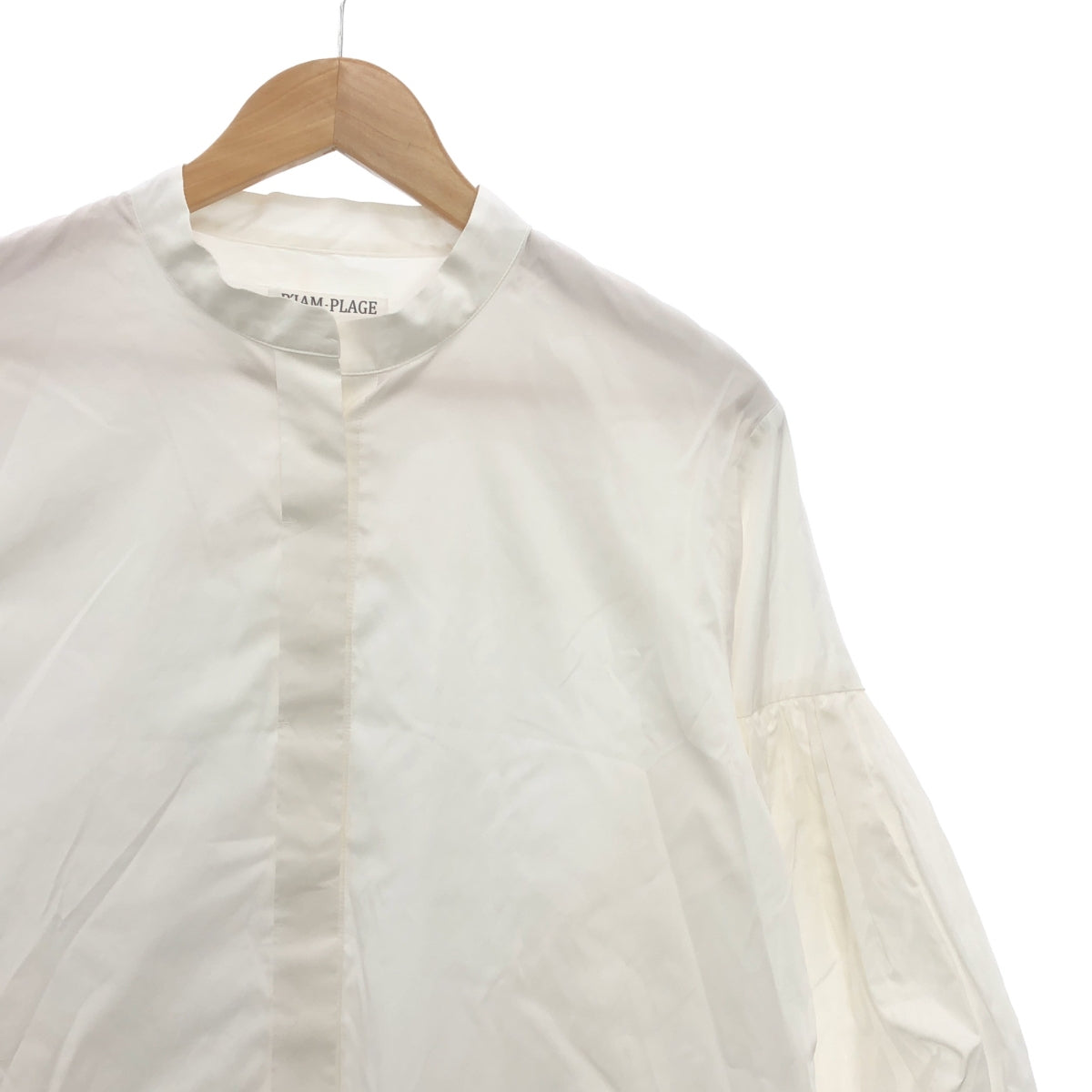 Plage / Plage | 2023AW | R'IAM Taffeta Volume Shirt | F | White | Women's