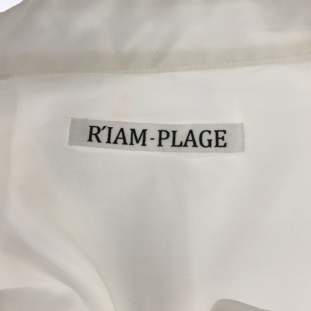 Plage / Plage | 2023AW | R'IAM Taffeta Volume Shirt | F | White | Women's