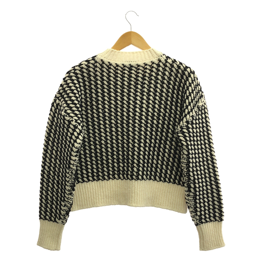 BOTTEGA VENETA |紋理針織毛衣 | S |黑/白 |女的