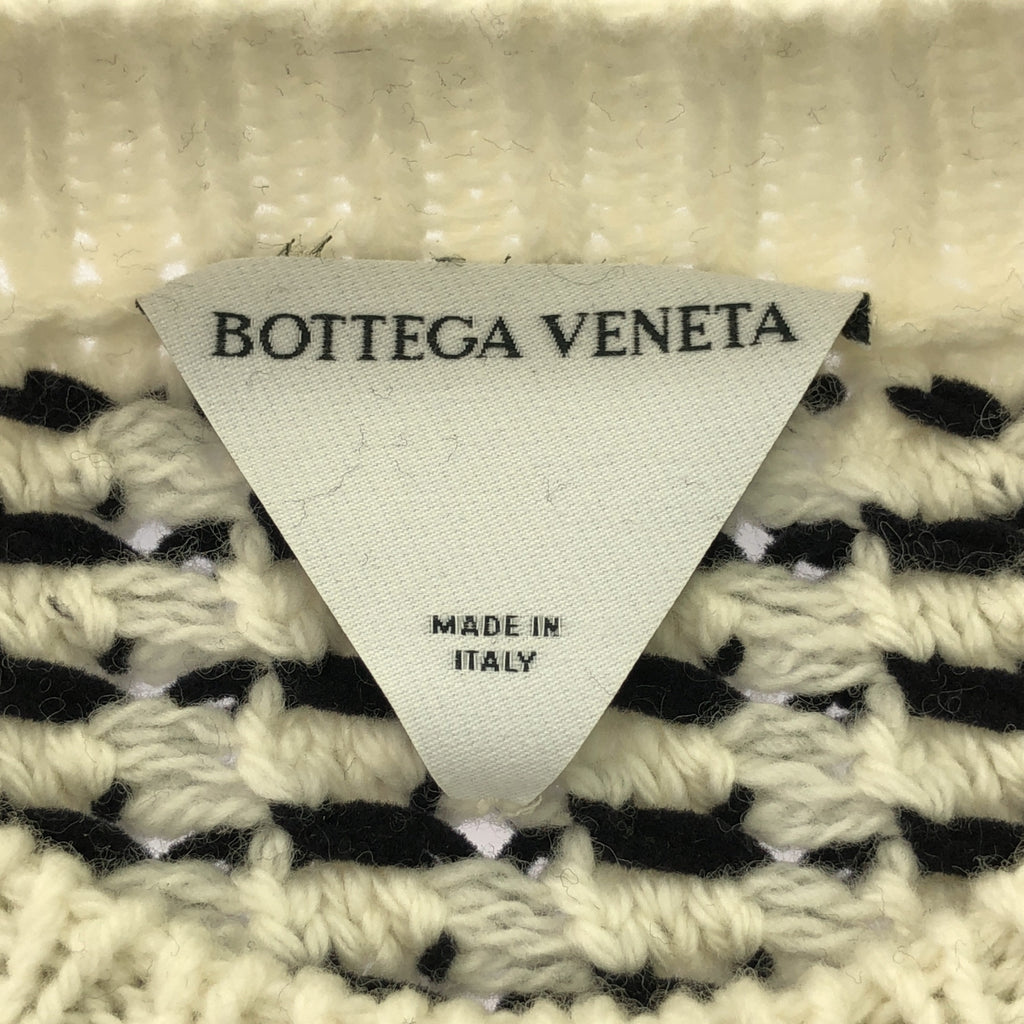 BOTTEGA VENETA |紋理針織毛衣 | S |黑/白 |女的