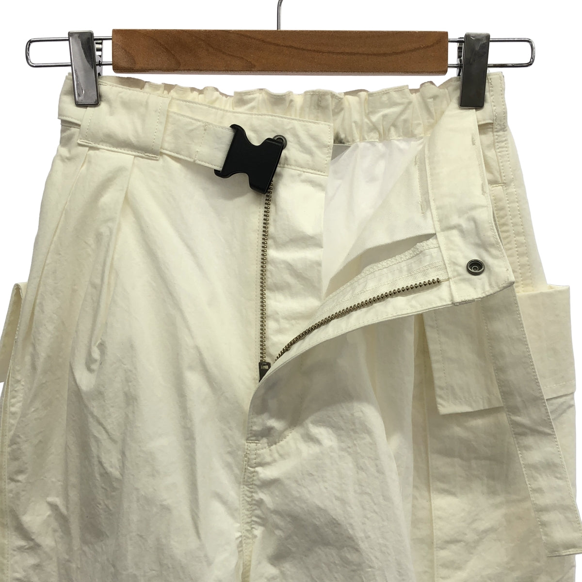 【美品】  PHEENY / フィーニー | Cotton nylon dump military pant コットン ナイロン ダンプ ミリタリーパンツ | 1 | サンド | レディース