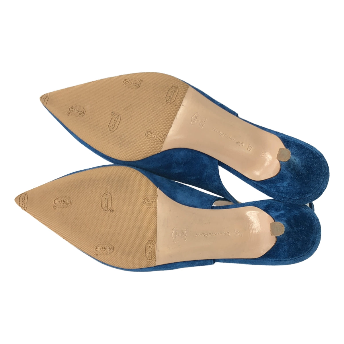 Gianvito Rossi | ANNA | 絨面革露跟尖頭高跟鞋 | 37 | 藍色 | 女款