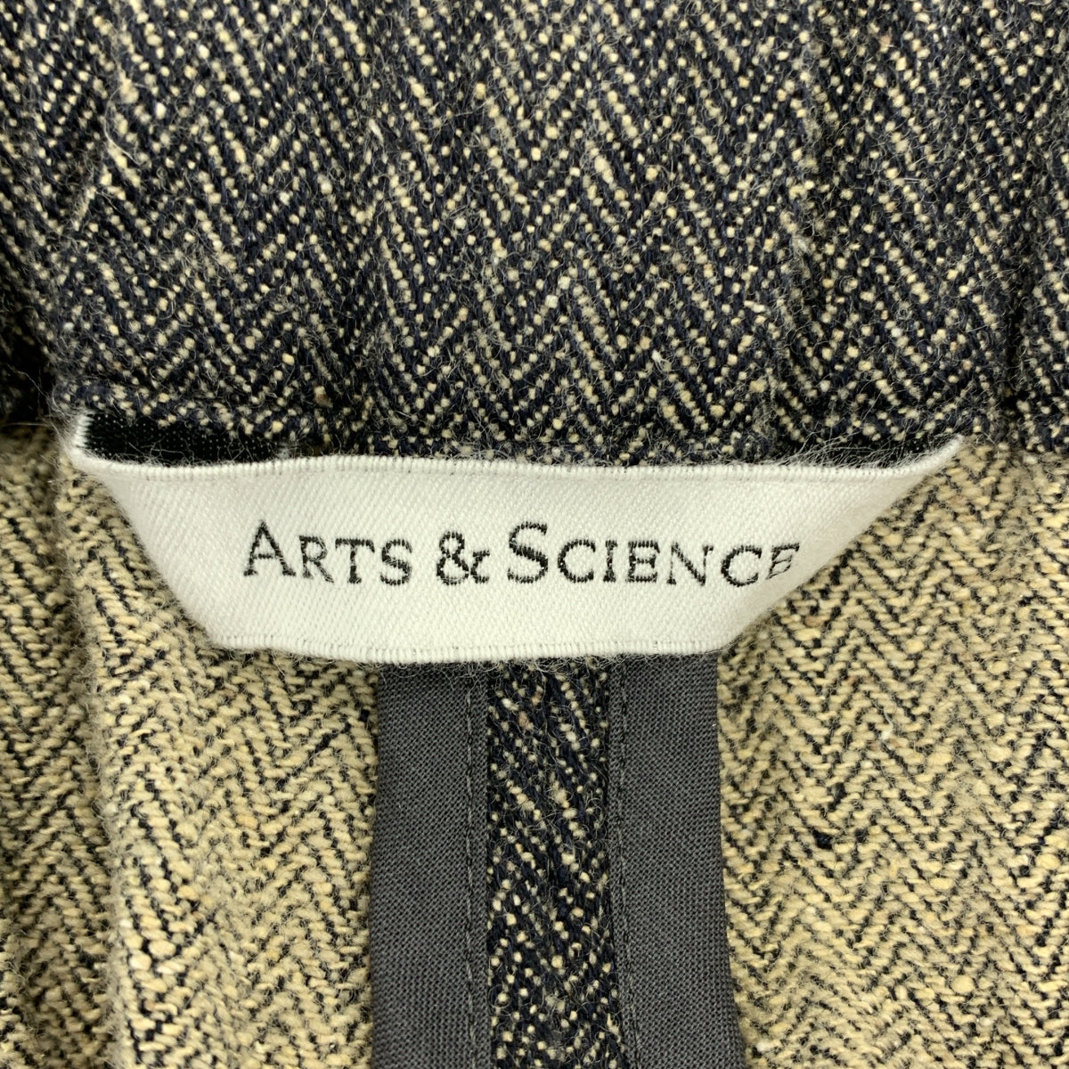 ARTS&amp;SCIENCE / 아츠 앤 사이언스 | 울 실크 린넨 혼합 헤링본 이지 팬츠 | 2 |