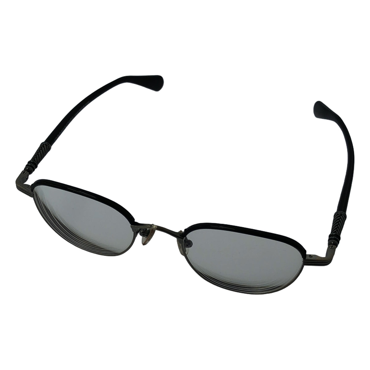 CHROME HEARTS / クロムハーツ | GAG BKIAS ボストン サングラス メガネ アイウェア 眼鏡 | 49□21-145 | ブラック/シルバー