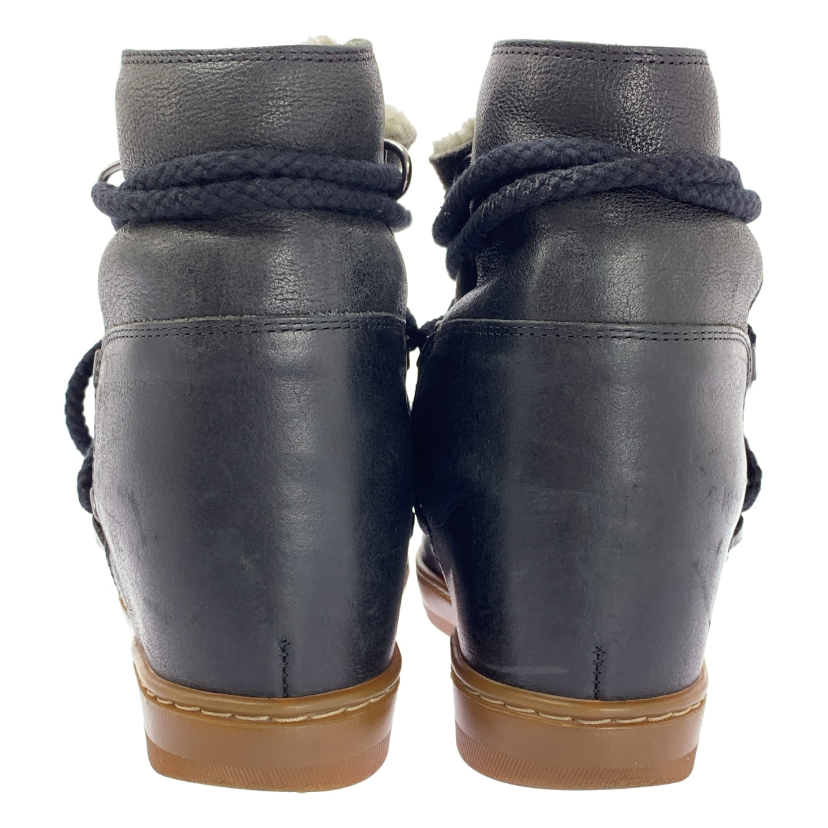 ISABEL MARANT ETOILE | 繫帶羊毛襯裡羊毛靴 | 尺寸 38 | 女款