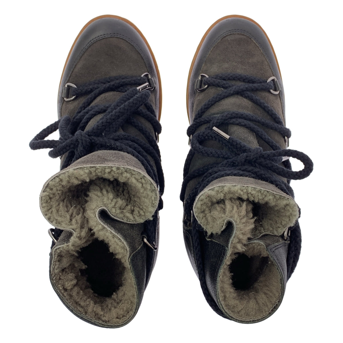 ISABEL MARANT ETOILE | 繫帶羊毛襯裡羊毛靴 | 尺寸 38 | 女款