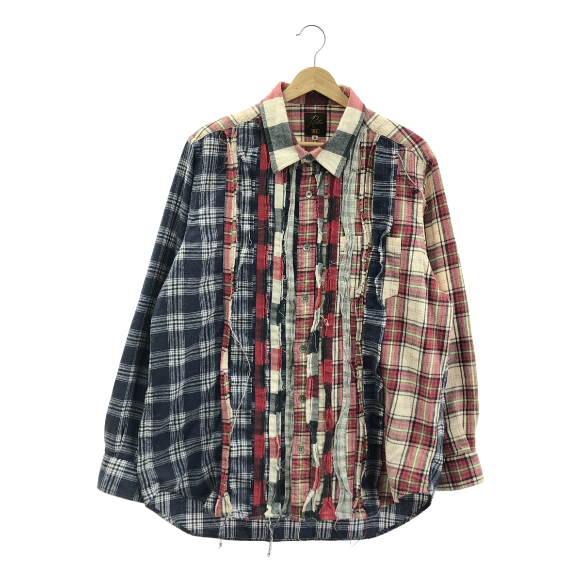 Needles / ニードルス | × KITH / Ribbon Cuts Flannel Shirt / 再構築 フランネル オーバー シャツ | XL | メンズ