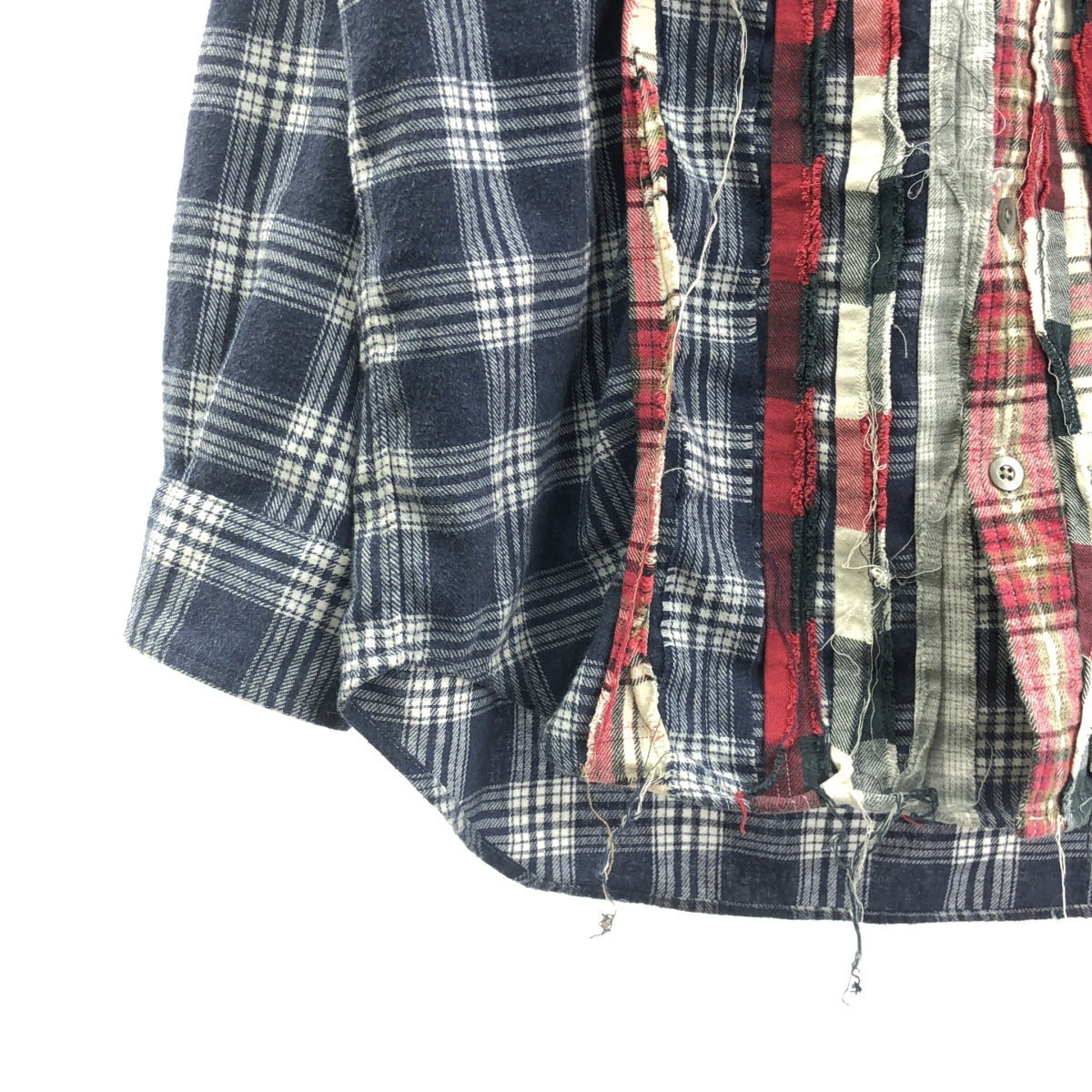 Needles / ニードルス | × KITH / Ribbon Cuts Flannel Shirt / 再構築 フランネル オーバー シャツ | XL | メンズ