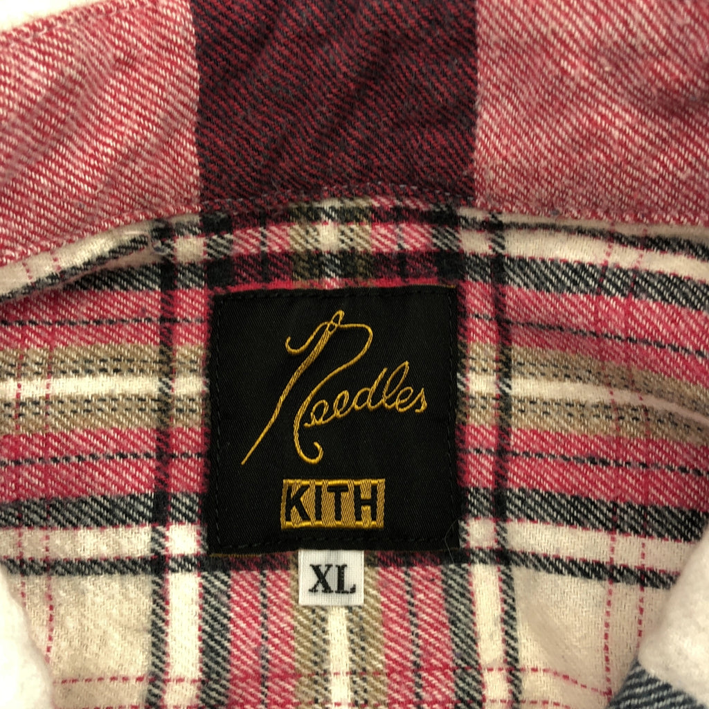 Needles / ニードルス | × KITH / Ribbon Cuts Flannel Shirt / 再構築 フランネル オーバー シャツ | XL | メンズ