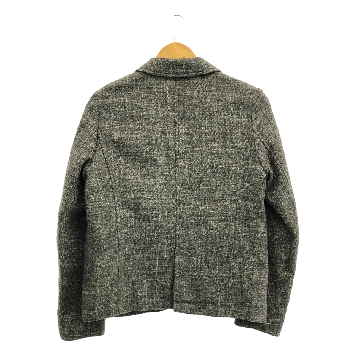 nest robe / 네스트 로브 | 울 트위드 호두 버튼 싱글 재킷 / 총 안감 | 회색 | 여성