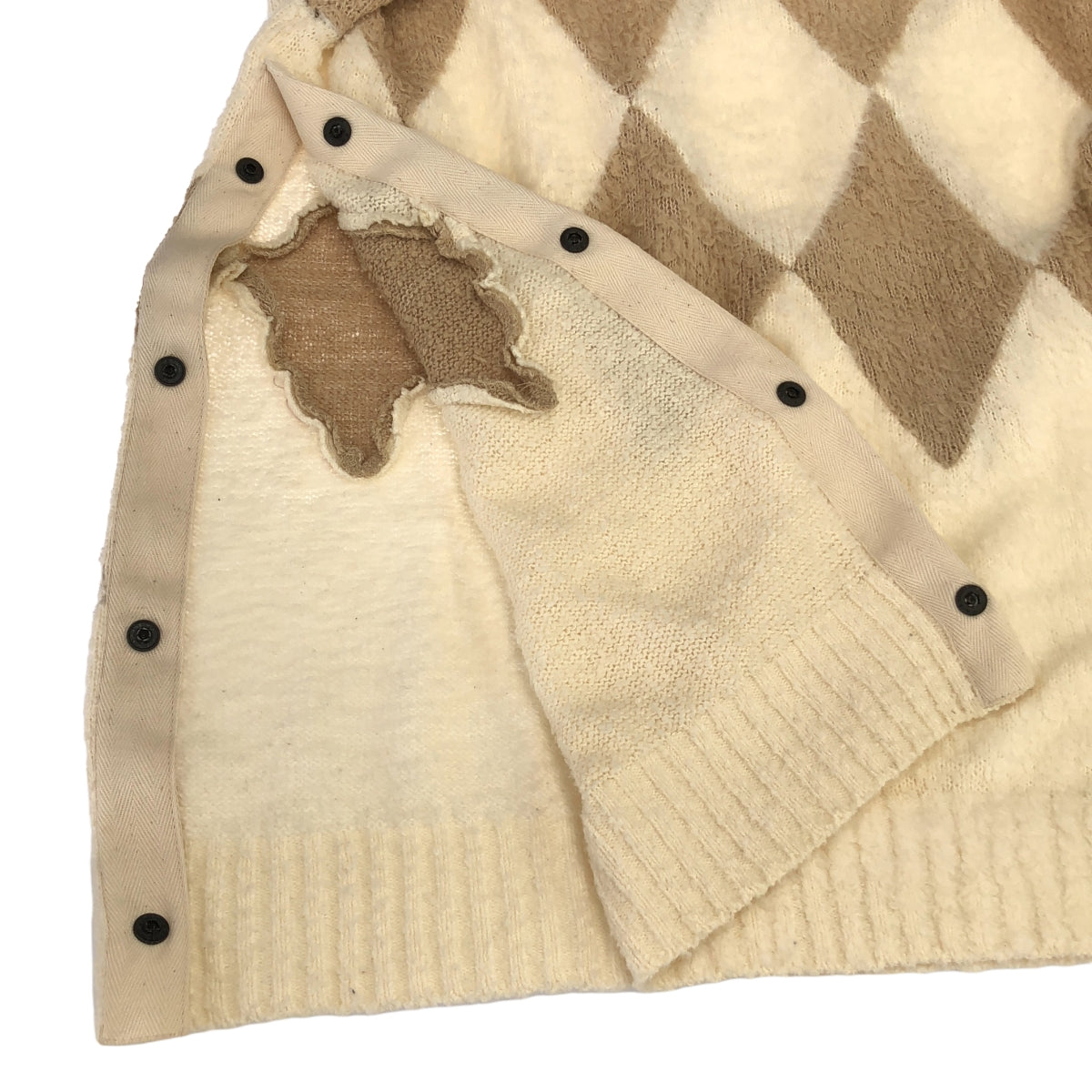 sacai / 사카이 | 2023SS | Jacquard Argyle Knit / 자카드 아가일 니트 | 3 | 여성