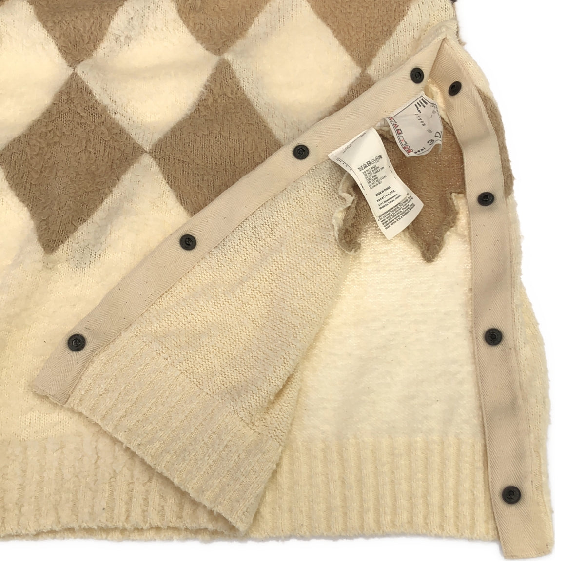 sacai / 사카이 | 2023SS | Jacquard Argyle Knit / 자카드 아가일 니트 | 3 | 여성