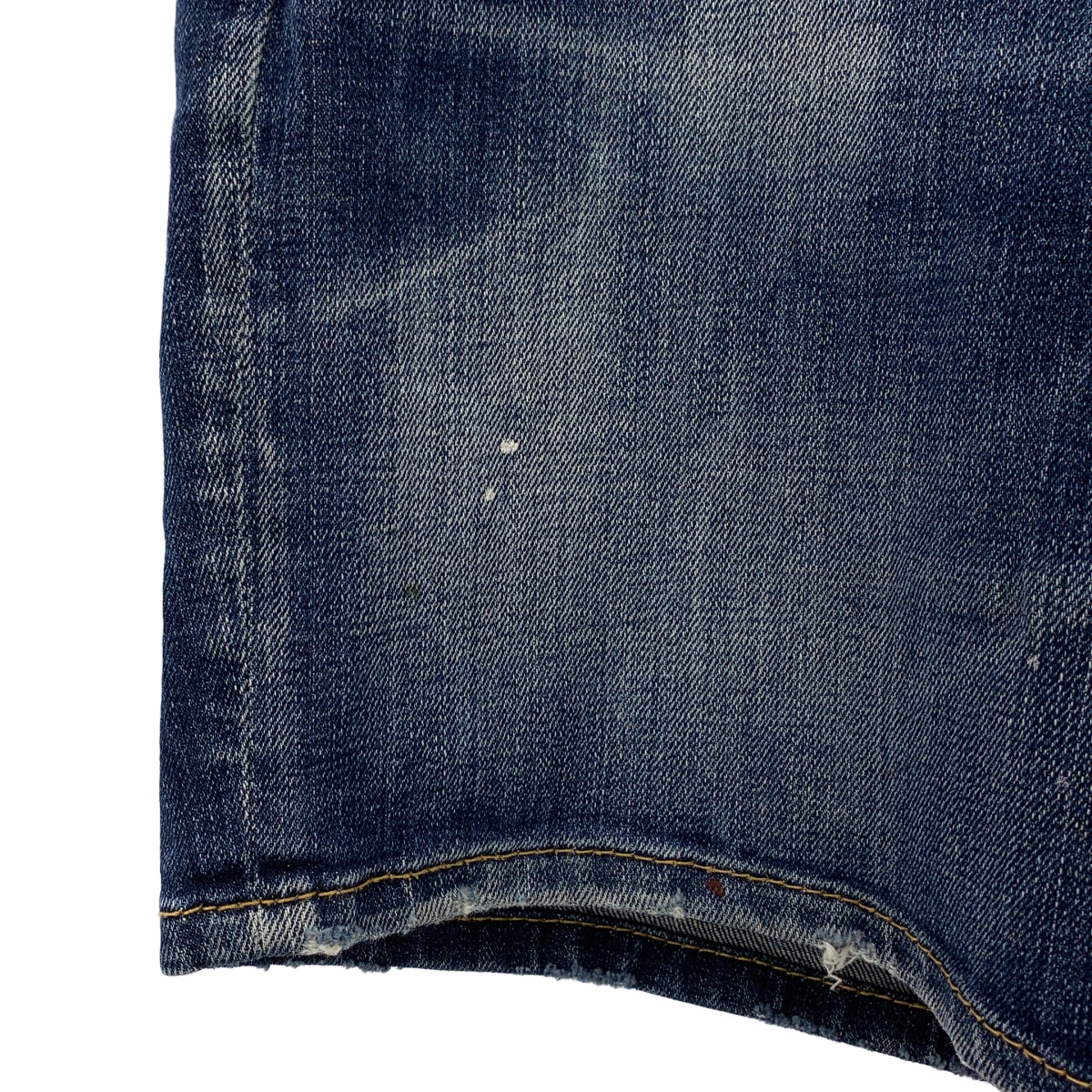 DSQUARED2 | 2020 春夏 | 做舊漆皮標誌牛仔短褲 | 尺寸 46 | 男款