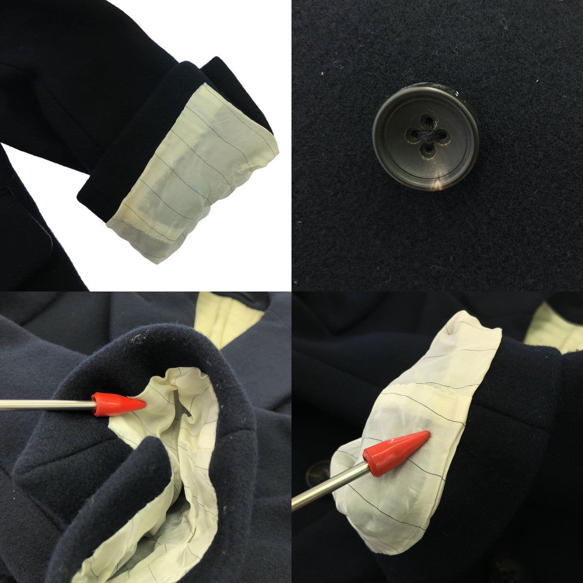 SCYE / サイ | ウールカシミヤメルトン6Bダブルチェスターコート / 総