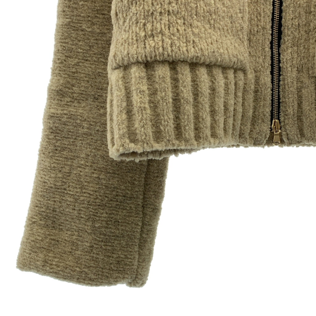 PHOTOCOPIEU / 포토 코퓨 | 울 Zip Up 니트 블루존 재킷 | TU |