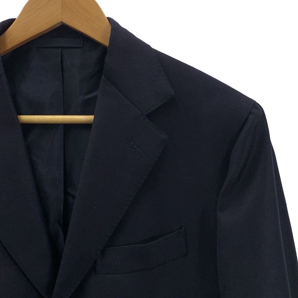 De Petrillo | 男士西裝 | 羊毛與馬海毛混紡大斜紋3B修身西裝外套與西裝褲 | 46碼