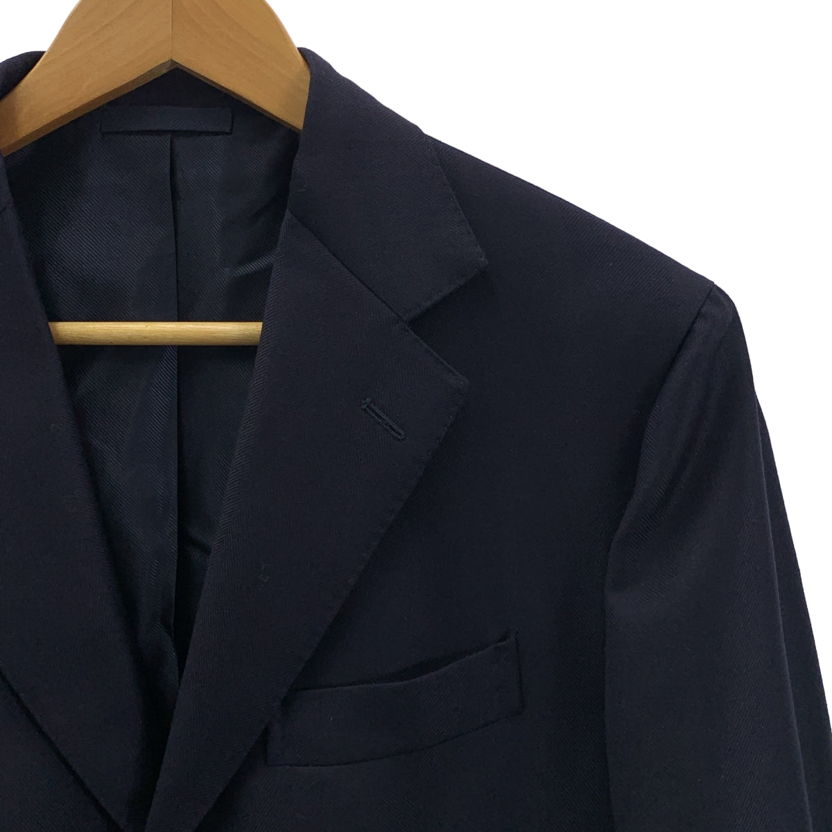 De Petrillo | 男士西裝 | 羊毛與馬海毛混紡大斜紋3B修身西裝外套與西裝褲 | 46碼