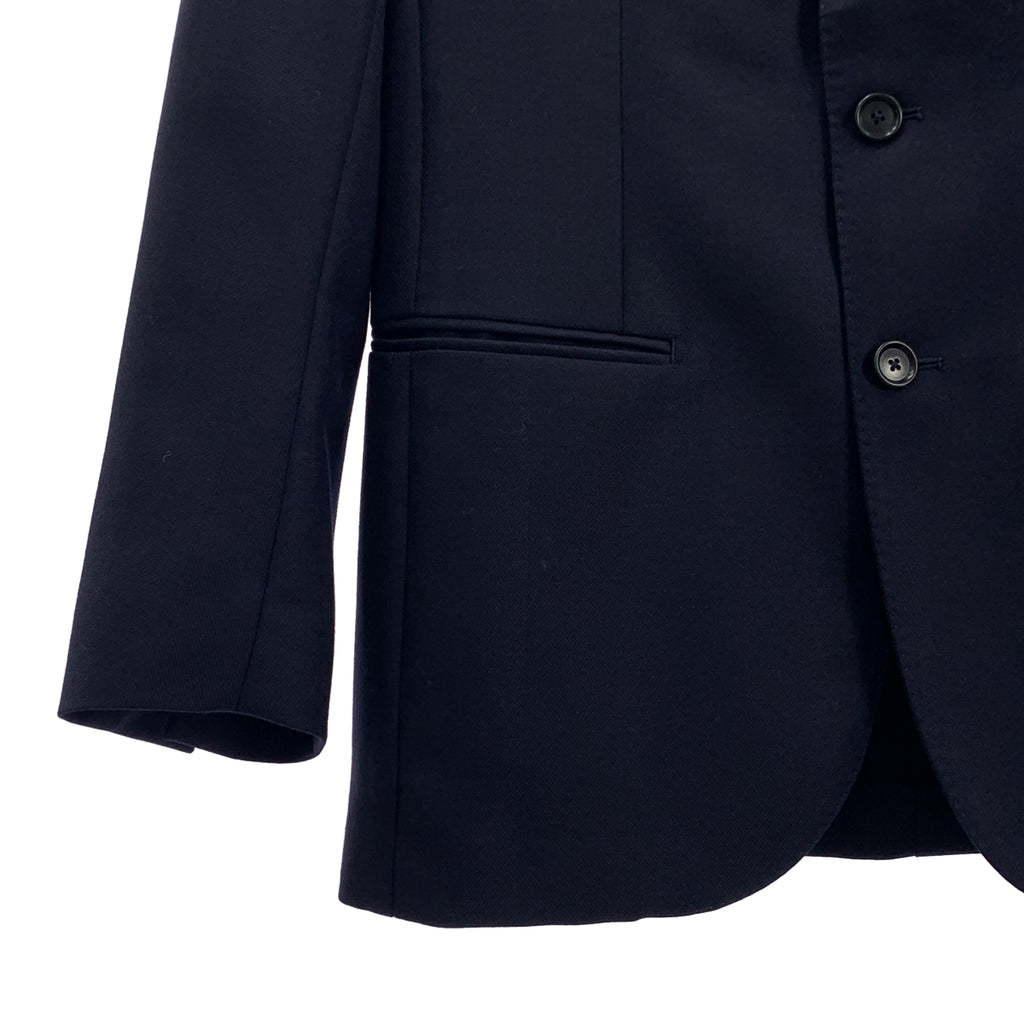 De Petrillo | 男士西裝 | 羊毛與馬海毛混紡大斜紋3B修身西裝外套與西裝褲 | 46碼