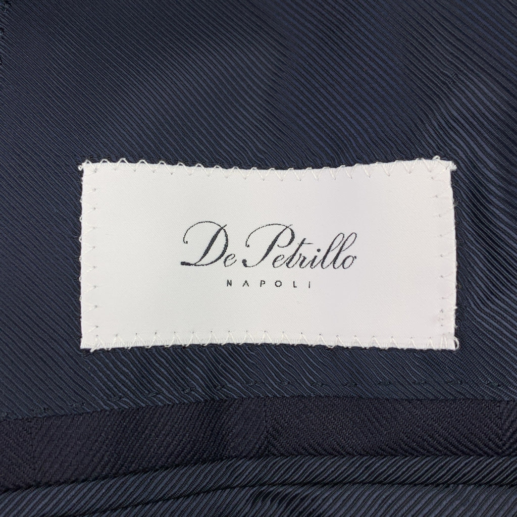 De Petrillo | 男士西裝 | 羊毛與馬海毛混紡大斜紋3B修身西裝外套與西裝褲 | 46碼