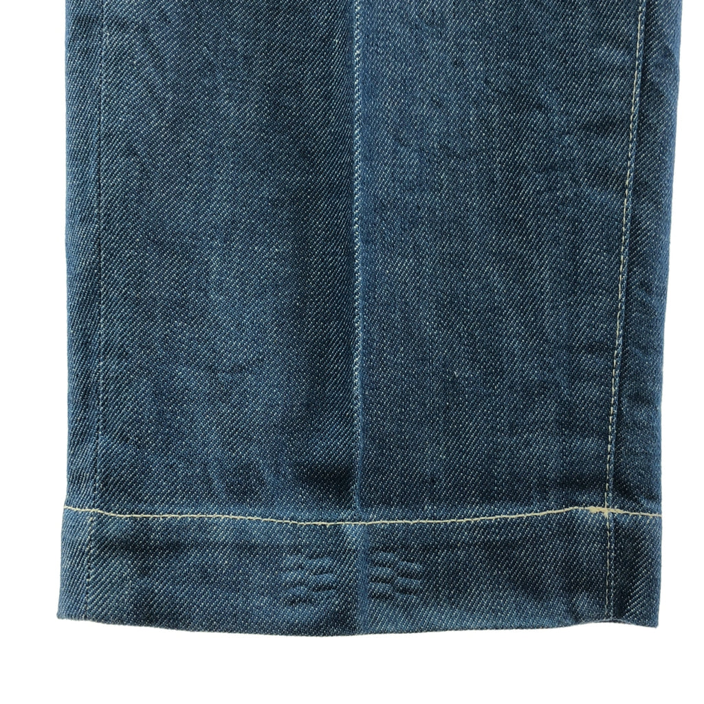 MR.OLIVE / 미스터 올리브 | 주름 와이드 테이퍼드 데님 팬츠 | L | 남성