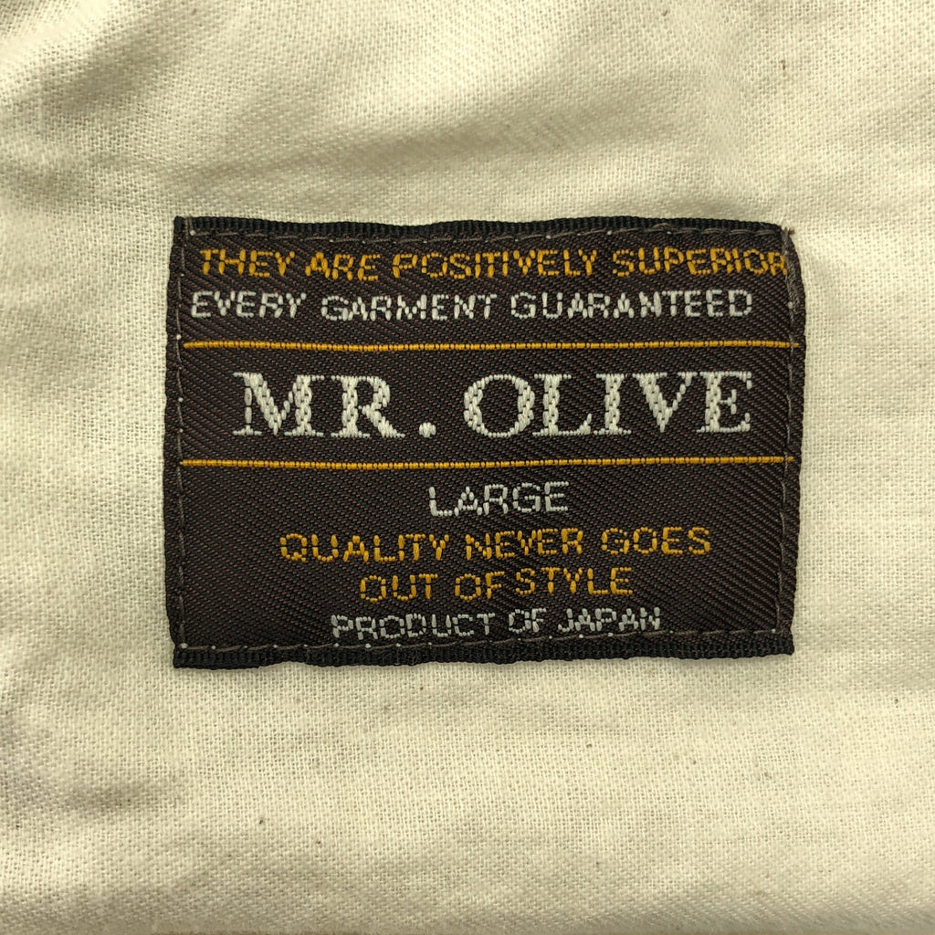 MR.OLIVE / 미스터 올리브 | 주름 와이드 테이퍼드 데님 팬츠 | L | 남성