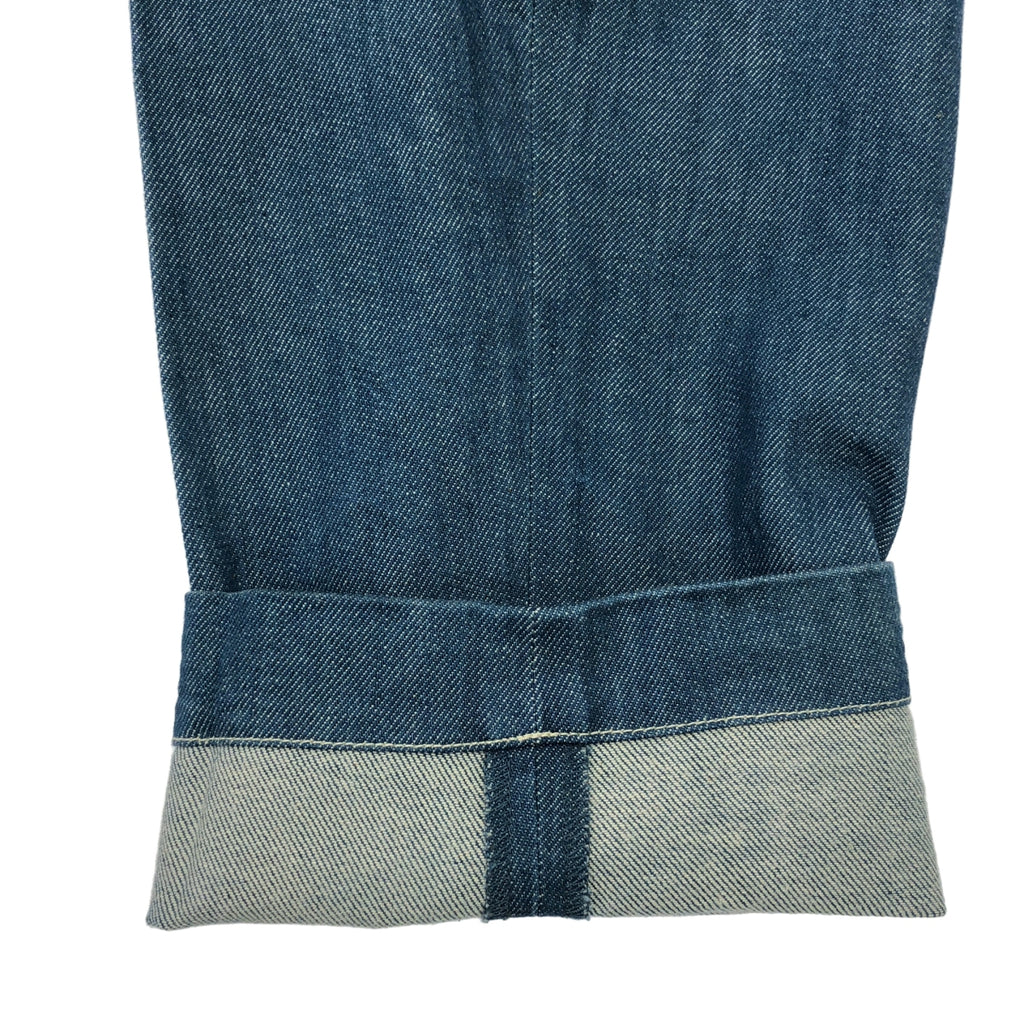 MR.OLIVE / 미스터 올리브 | 주름 와이드 테이퍼드 데님 팬츠 | L | 남성