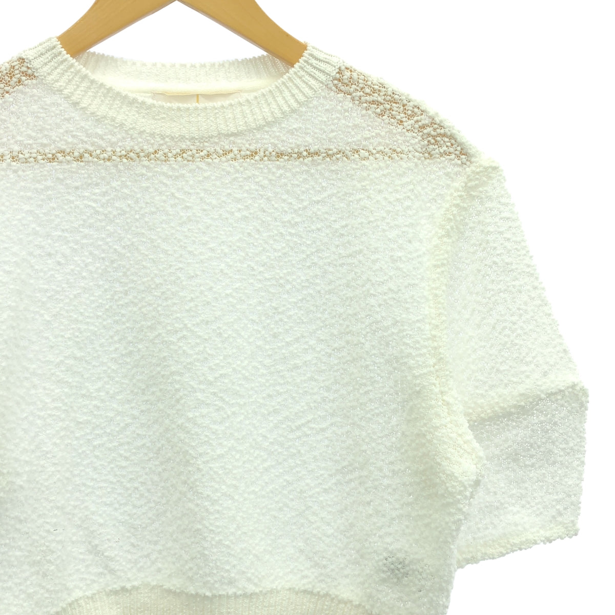 AKIRANAKA | Cropped pullover knit | 2 | White | Women's