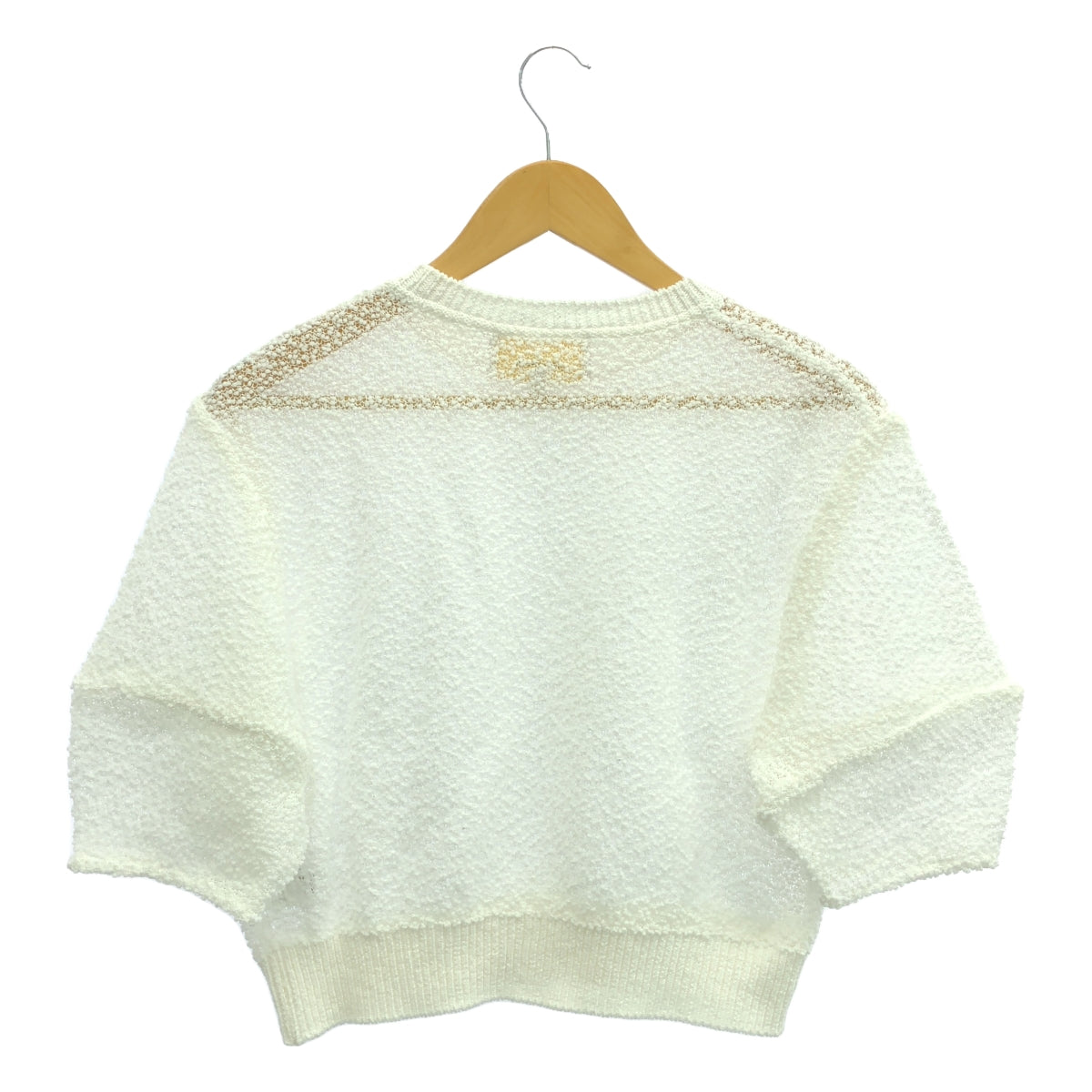 AKIRANAKA | Cropped pullover knit | 2 | White | Women's