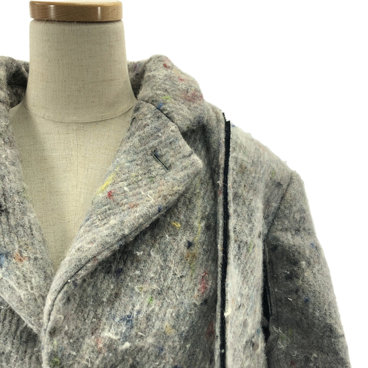 COMME des GARÇONS | 2012 秋冬 | 黑玫瑰黏合超大外套 | XS | 灰色 | 女款
