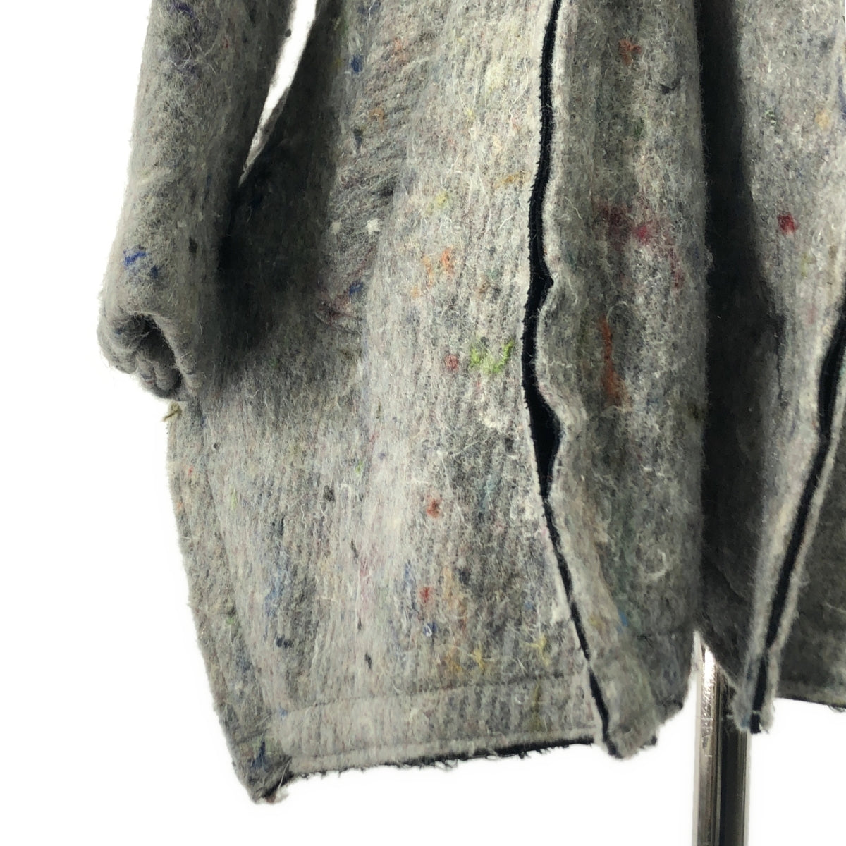 COMME des GARÇONS | 2012 秋冬 | 黑玫瑰黏合超大外套 | XS | 灰色 | 女款