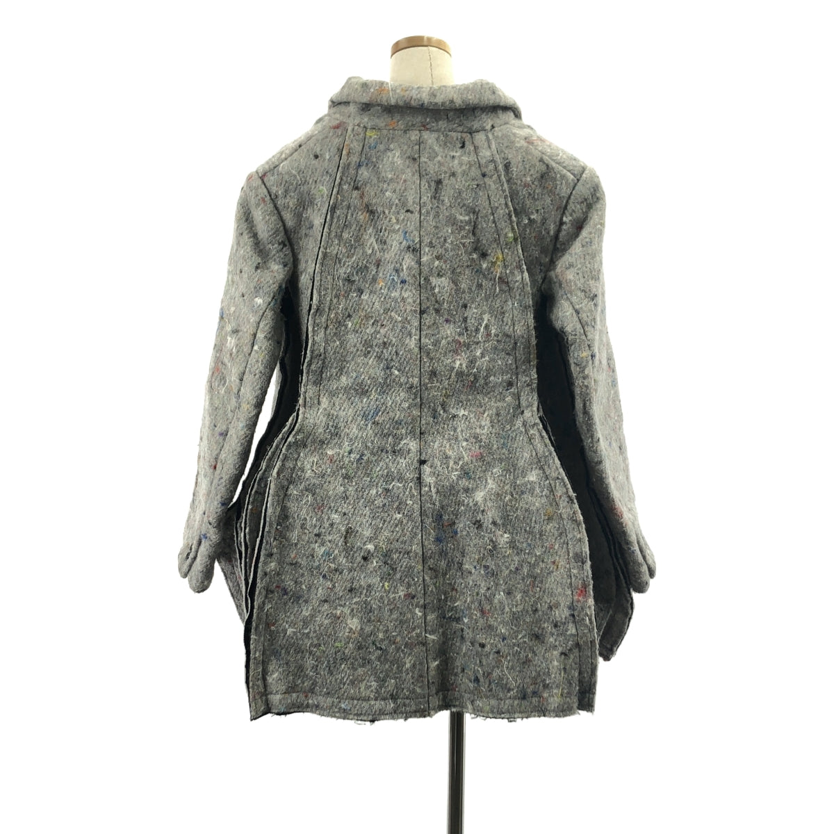 COMME des GARÇONS | 2012 秋冬 | 黑玫瑰黏合超大外套 | XS | 灰色 | 女款