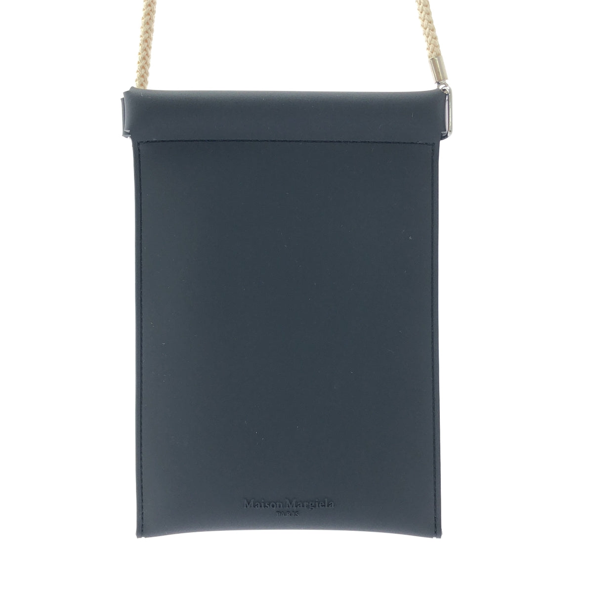 Maisonマルジェラ、箱、証明書あり、ネイビー レザー スマホショルダーバッグ 新品】 Maison Margiela / メゾンマルジェラ | 2022SS | ラバー フォン