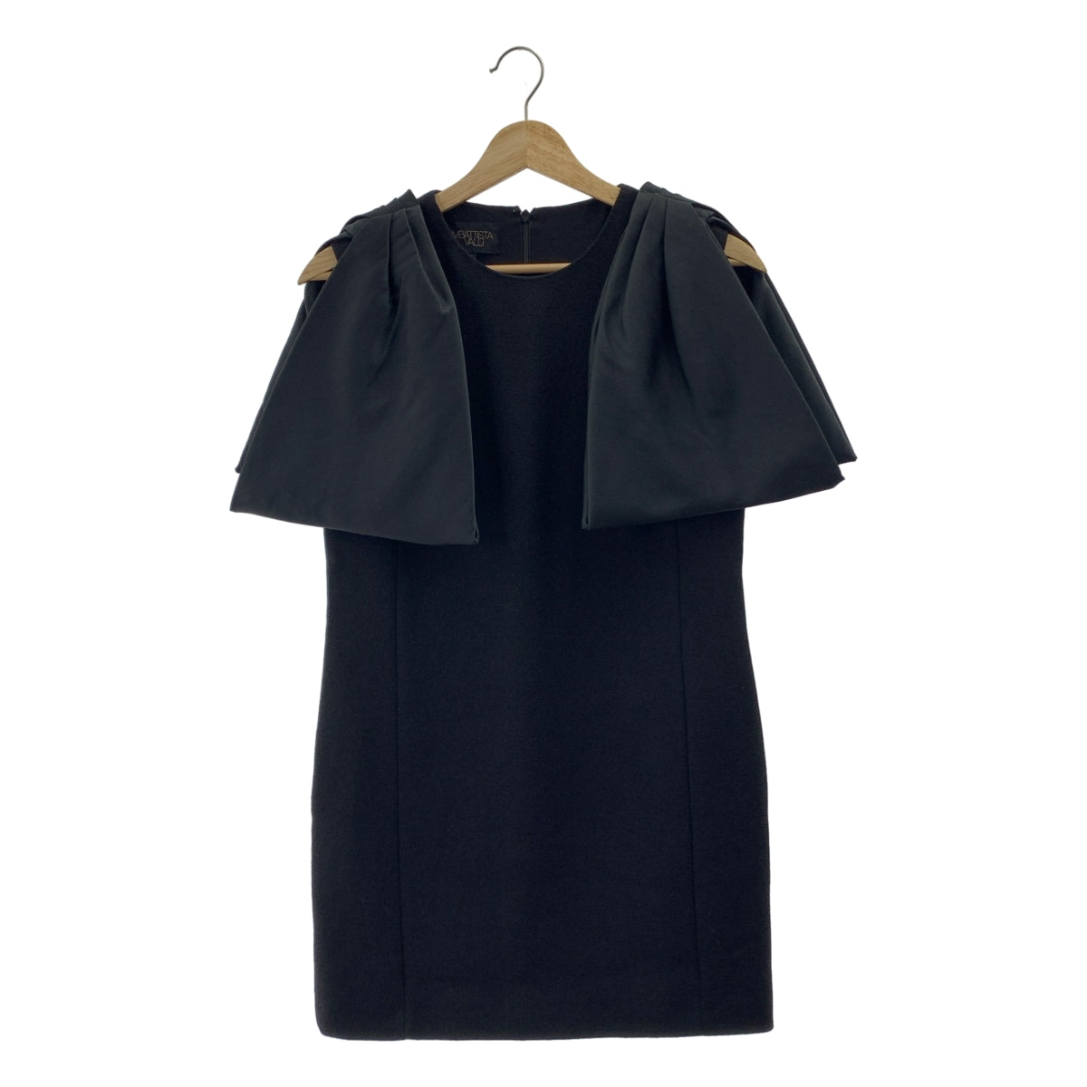 【美品】  Giambattista Valli / ジャンバティスタ ヴァリ | ビッグリボン ミニドレス ワンピース | XXS | ブラック | レディース