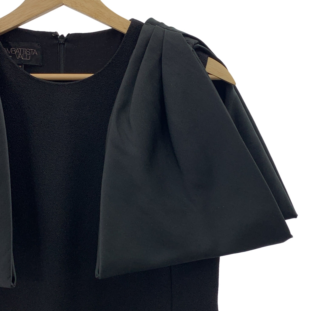 【美品】  Giambattista Valli / ジャンバティスタ ヴァリ | ビッグリボン ミニドレス ワンピース | XXS | ブラック | レディース
